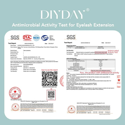 DIYDAY Classic Individual Eyelash Extensions – Long-Length Soft Matte Black Faux Mink Lashes, Wholesale Tray