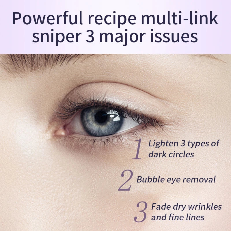 O'CHEAL Hyaluronic Acid Eye Cream Roller with Massager, Anti-Wrinkle, Dark Circle & Eye Bag Care, Moisturizing Anti-Aging Skincare for Eyes