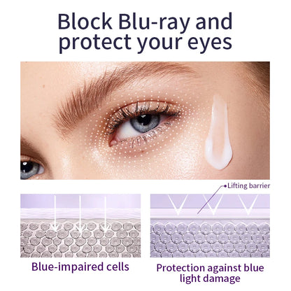 O'CHEAL Hyaluronic Acid Eye Cream Roller with Massager, Anti-Wrinkle, Dark Circle & Eye Bag Care, Moisturizing Anti-Aging Skincare for Eyes