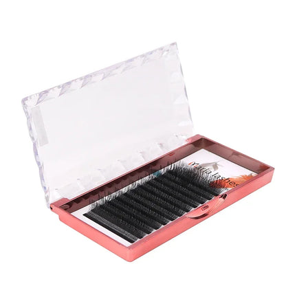 MARIA 3D W-Shaped Soft Lash Extensions, 0.07 mm Natural Eyelashes, Easy-Fan Y Clusters for Wholesale, Makeup & Private Label Brands